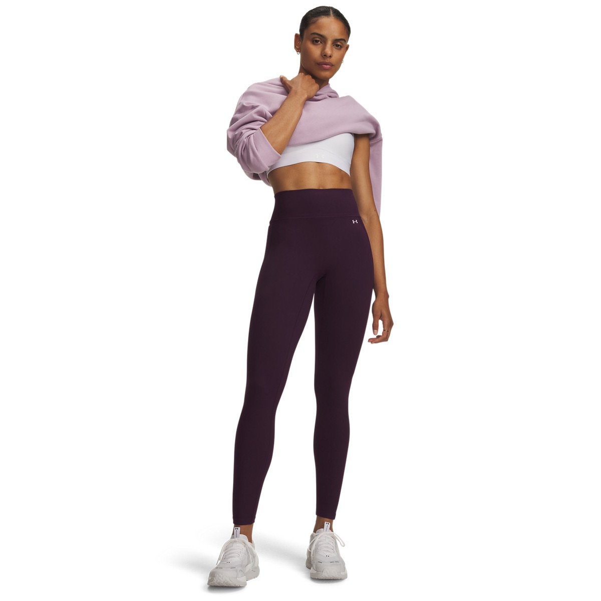 Damskie legginsy treningowe Under Armour Motion 7/8 Legging - fioletowe
