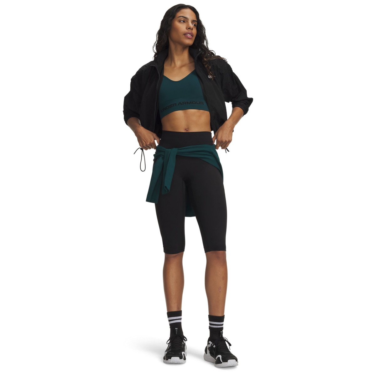 Damskie legginsy treningowe Under Armour Motion Capri - czarne