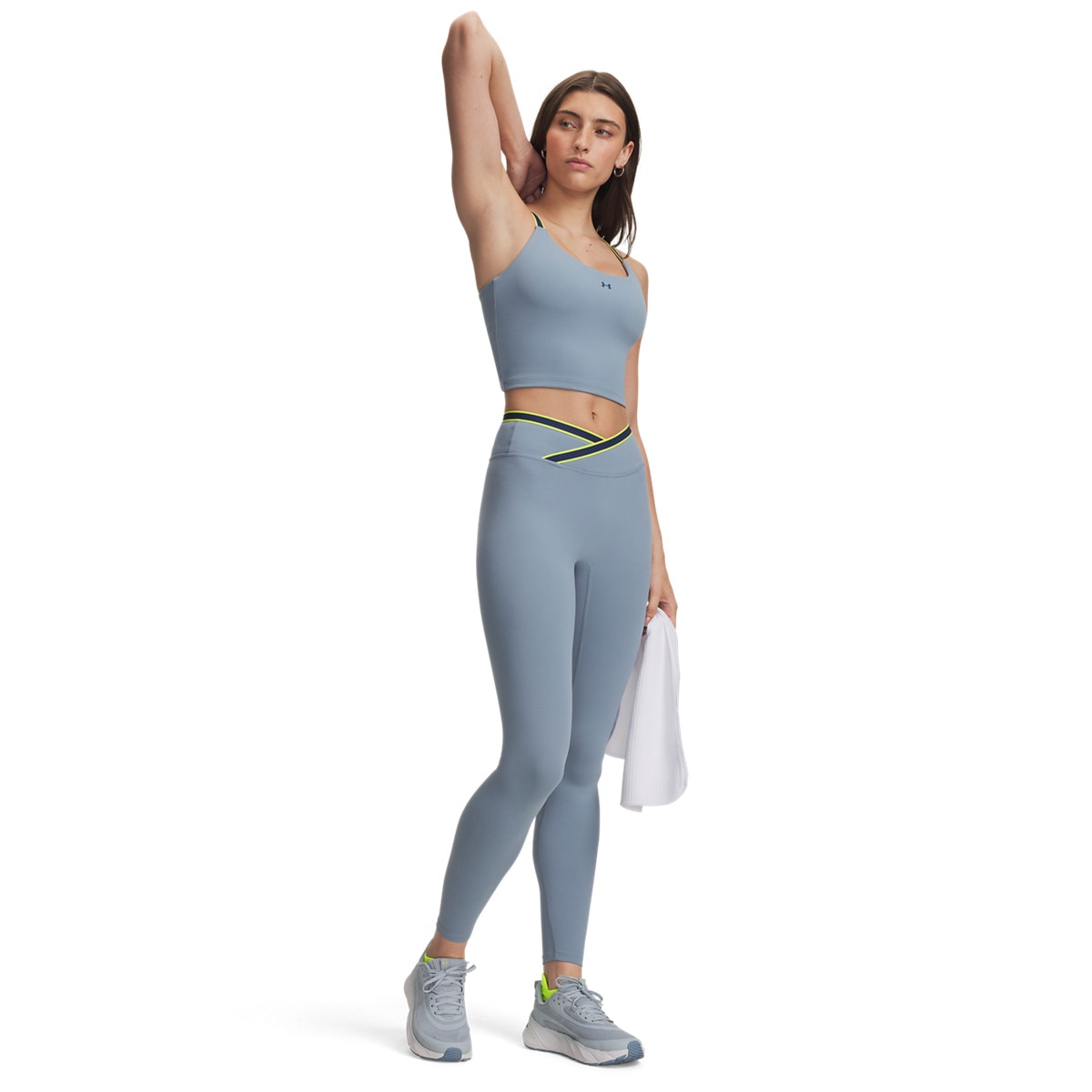 Damskie legginsy treningowe Under Armour Motion Sport Tape Legging - niebieskie