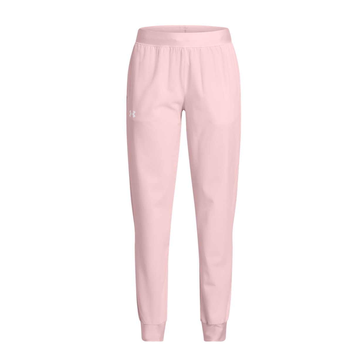 Dziewczęce spodnie treningowe Under Armour UA Rival Woven Jogger - różowe