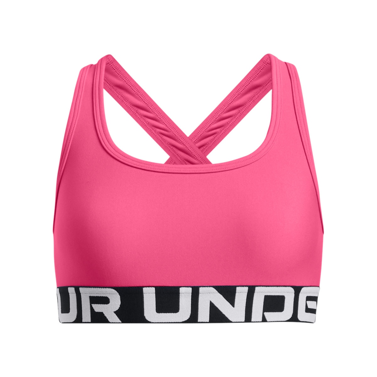 Dziewczęcy biustonosz treningowy Under Armour G Crossback Bra - różowy
