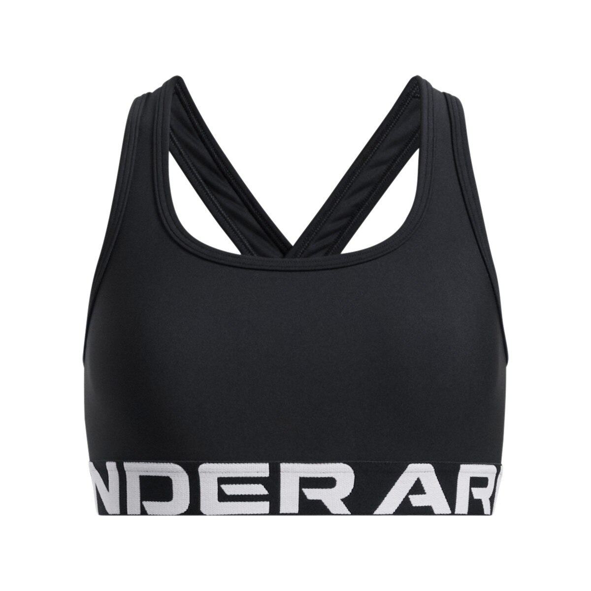 Dziewczęcy biustonosz treningowy Under Armour G Crossback Bra - czarny