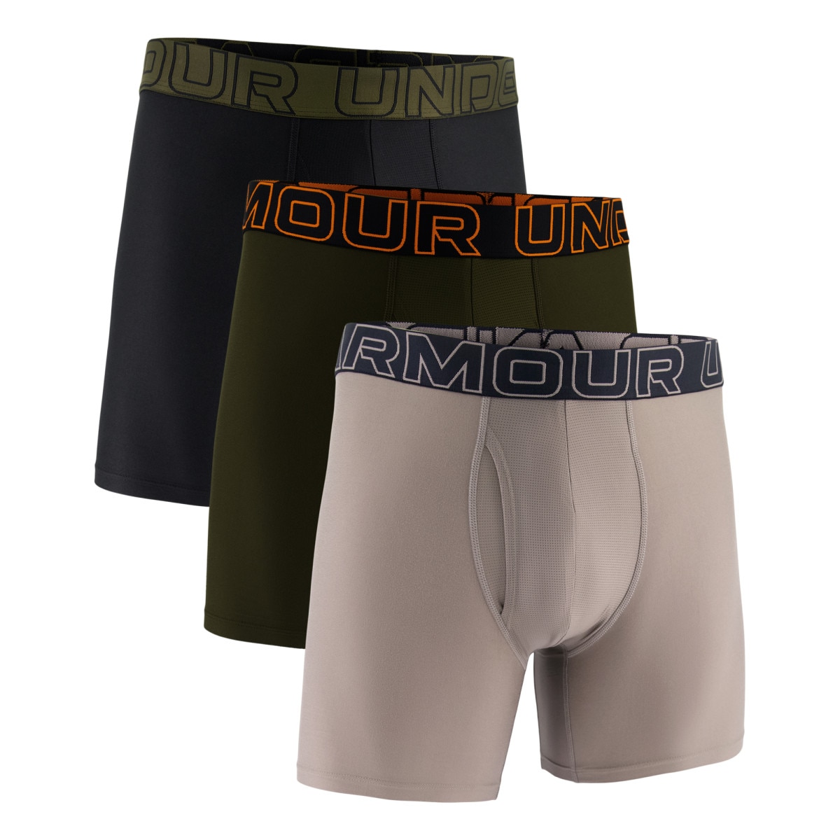 Męska bielizna treningowa (3-pack) Under Armour M UA Perf Tech 6in - szara