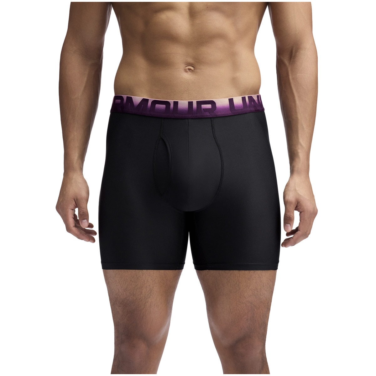 Męska bielizna treningowa (3-pack) Under Armour UA PERFORMANCE TECH MESH - OMBRE WB 6" 3pk - czarna