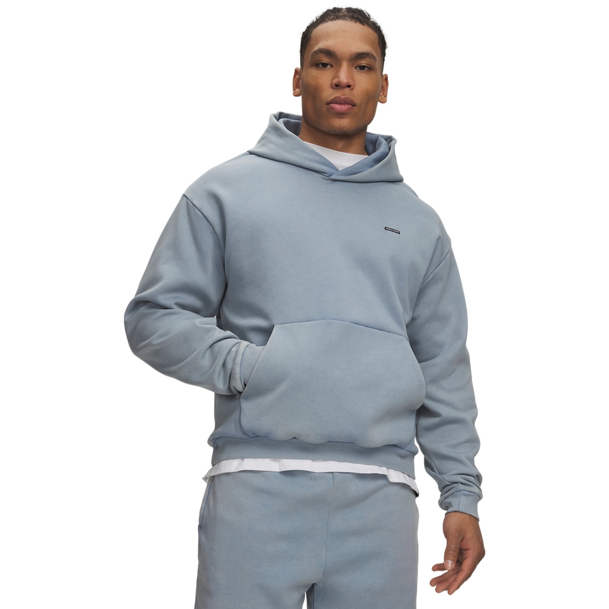 Męska bluza nierozpinana z kapturem Under Armour UA M ICON VINTAGE FLEECE HD - niebieska