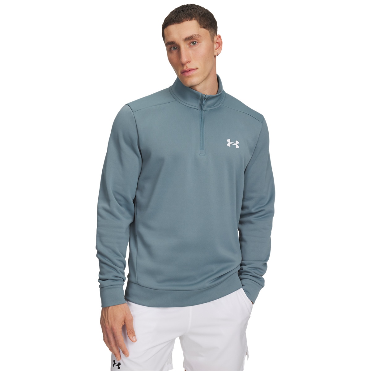 Męska bluza treningowa UNDER ARMOUR UA Armour Fleece 1/4 Zip - niebieska