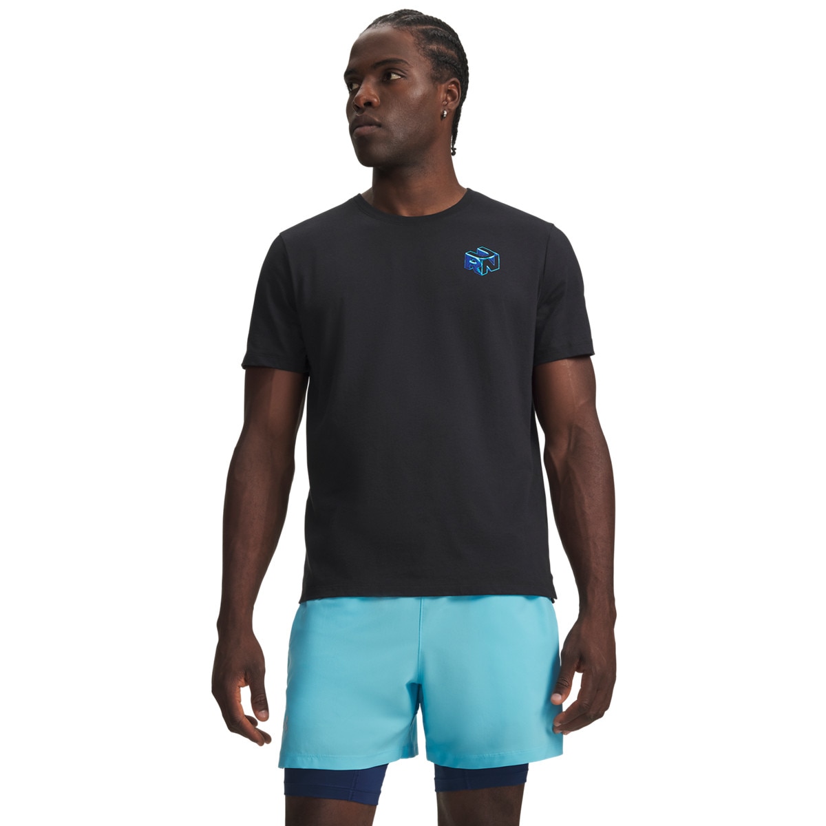 Męska koszulka do biegania Under Armour UA M Velociti Run Brain SS - czarna