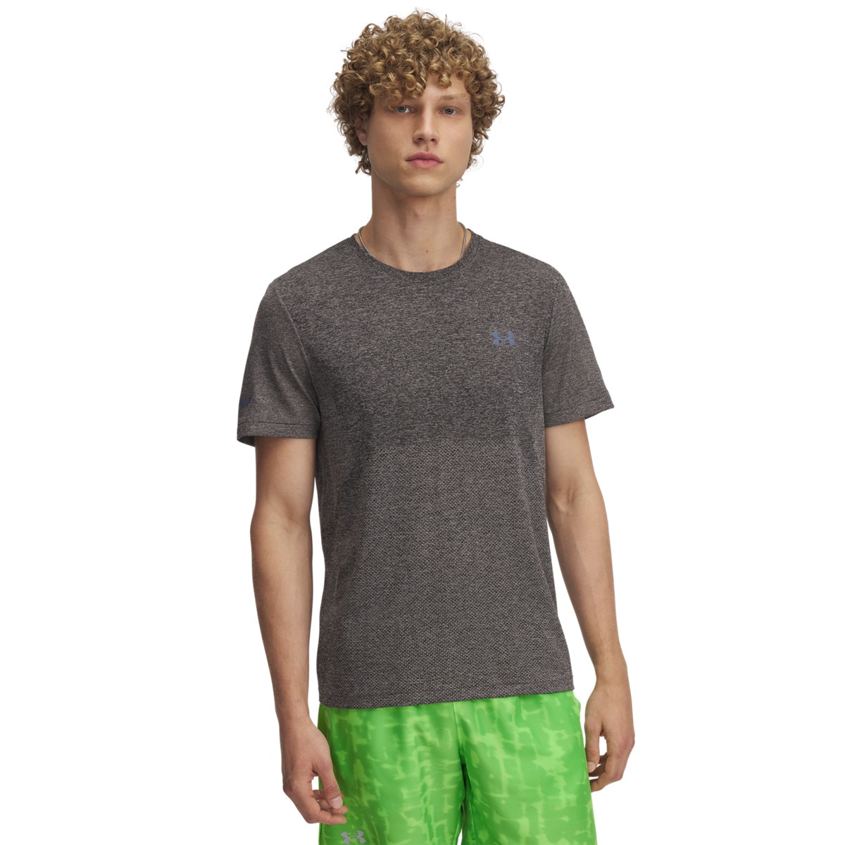Męska koszulka do biegania Under Armour UA Seamless Stride SS - szara