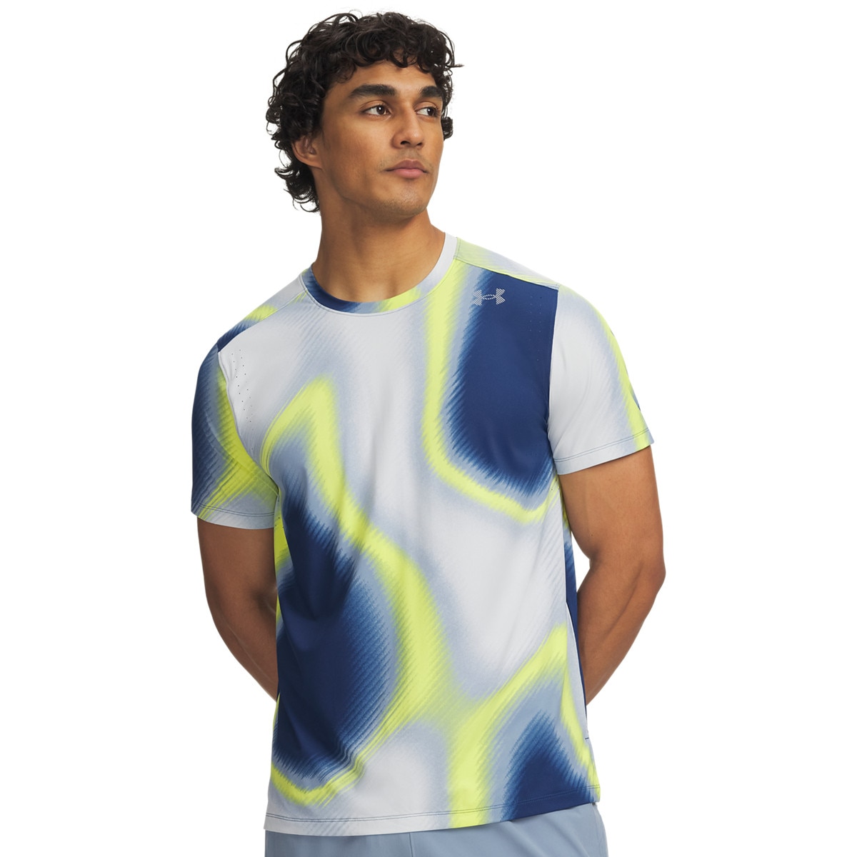Męska koszulka do biegania Under Armour UA Velociti Pro Print SS - multikolor