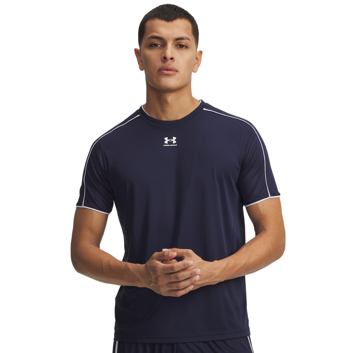 Męska koszulka piłkarska Under Armour UA Challenger Train - granatowa