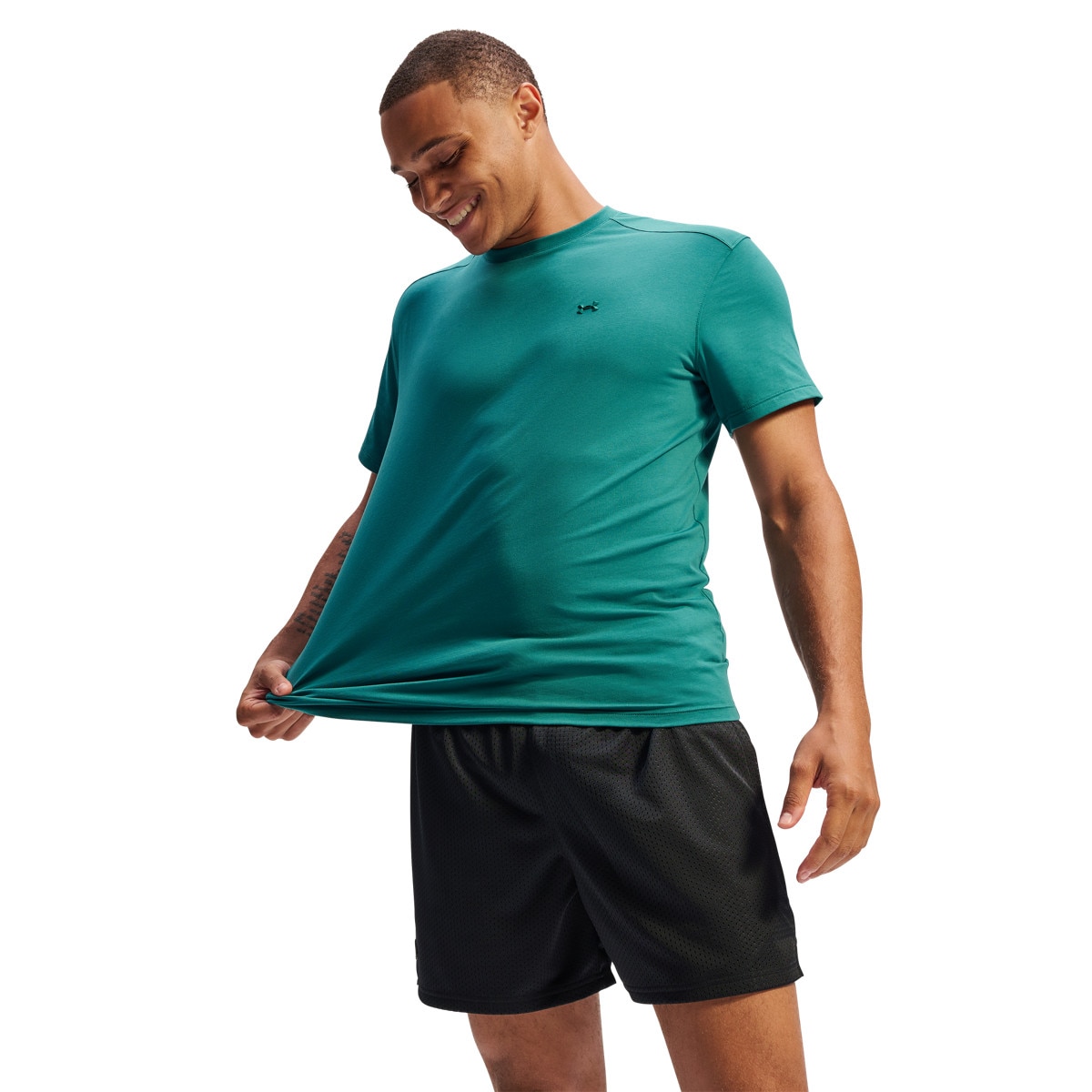 Męska koszulka treningowa Under Armour The Bouncy Tee - turkusowa