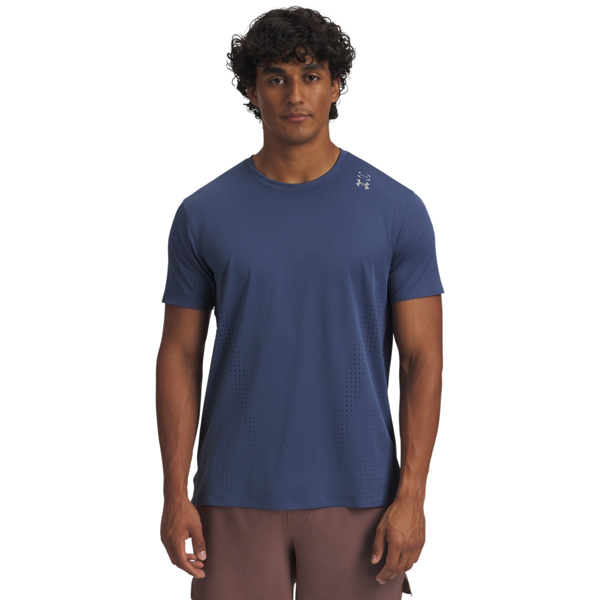 Męska koszulka treningowa Under Armour UA Halo Vent SS - niebieska