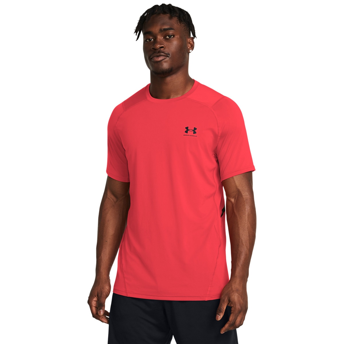 Męska koszulka treningowa Under Armour UA Hg Armour Ftd Graphic SS - czerwona