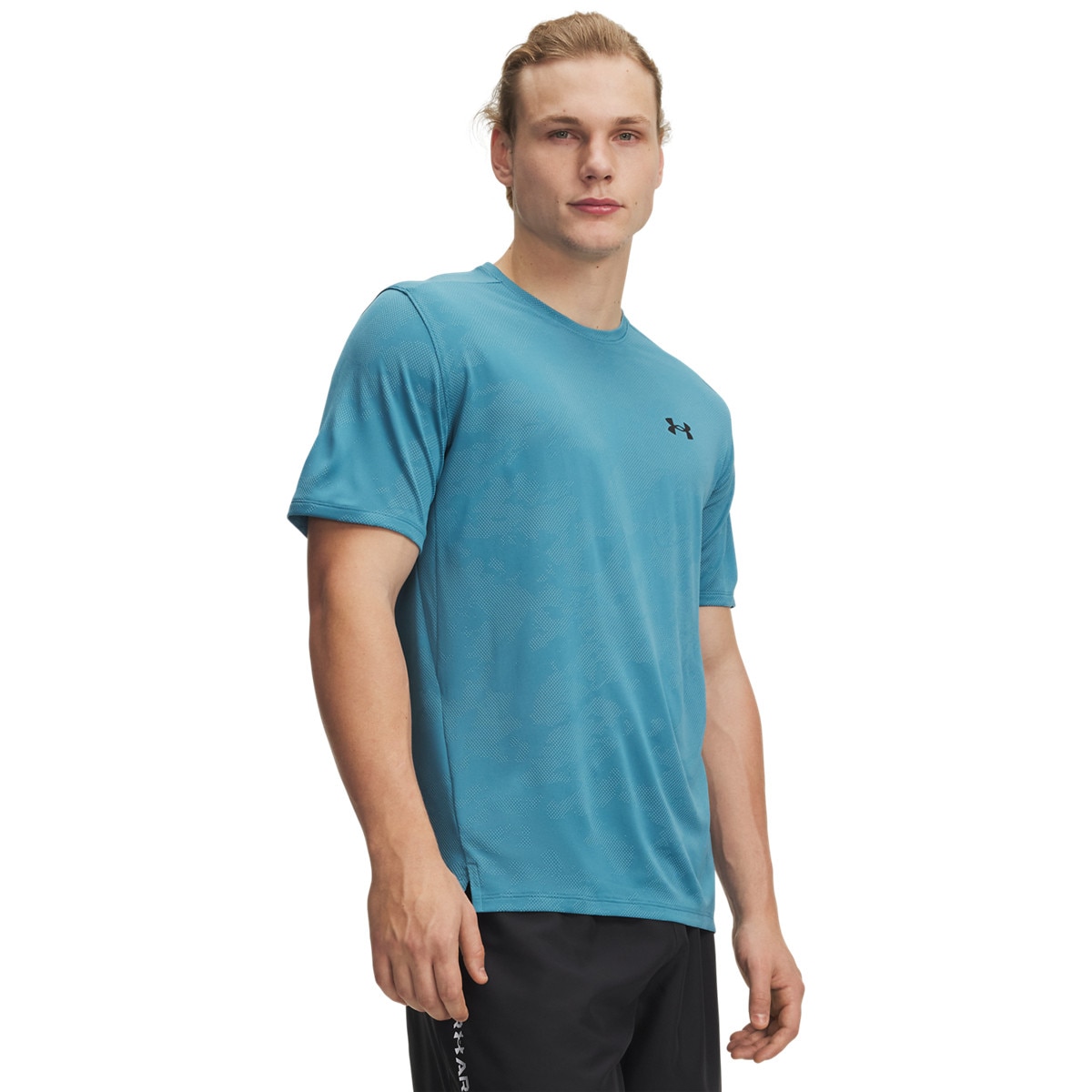 Męska koszulka treningowa Under Armour UA Tech Vent Jacquard - niebieska
