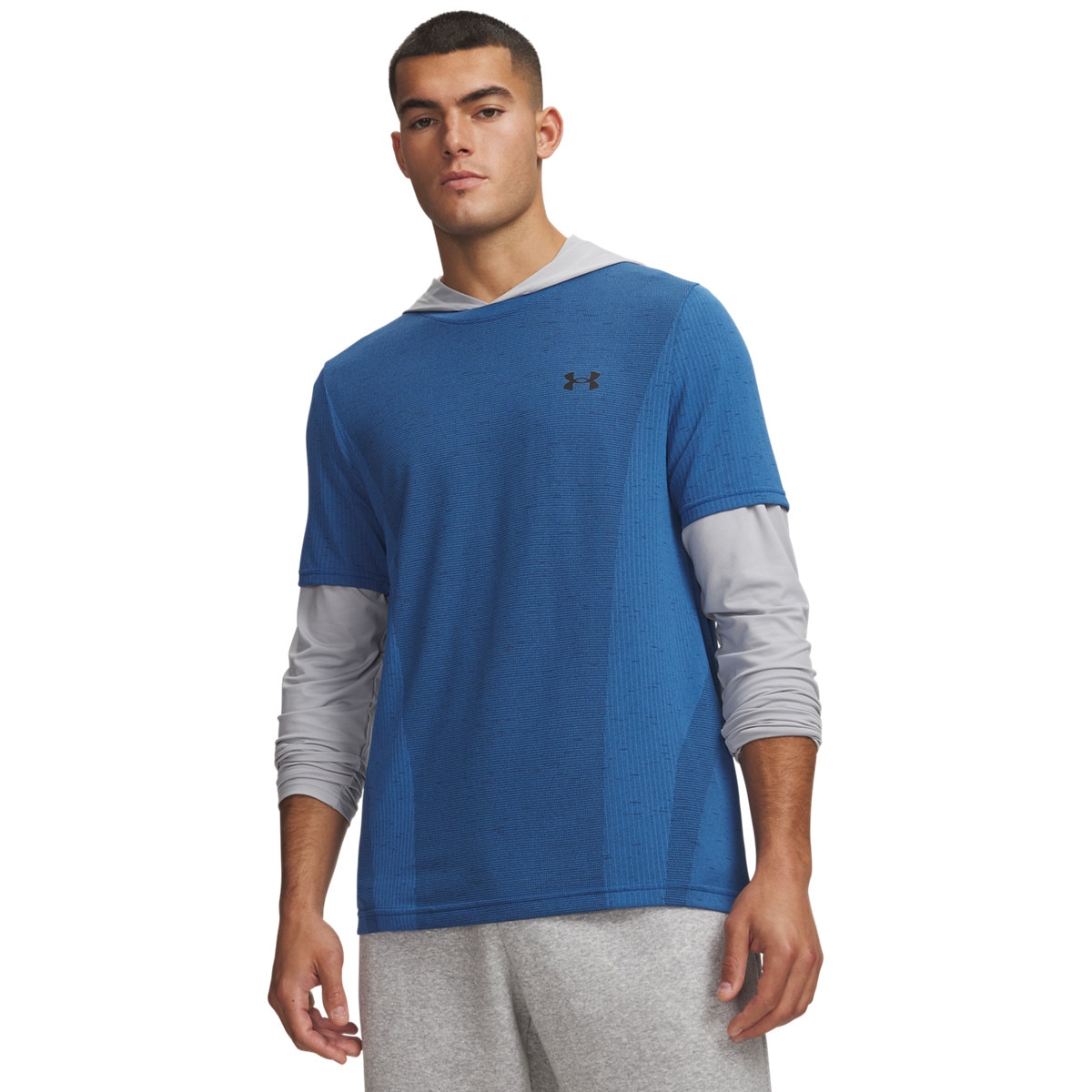 Męska koszulka treningowa Under Armour UA Vanish Elite Seamless SS - niebieska