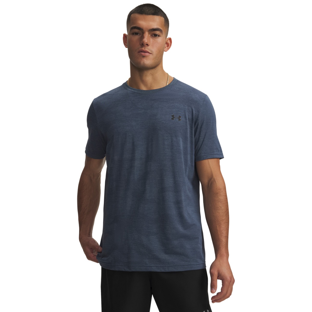 Męska koszulka treningowa Under Armour UA Vanish Elite Smls SS Camo - szara