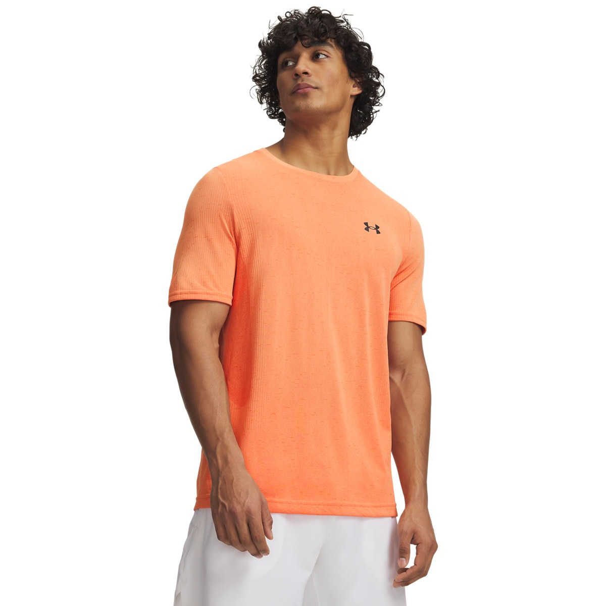 Męska koszulka treningowa Under Armour UA Vanish Seamless SS - pomarańczowa