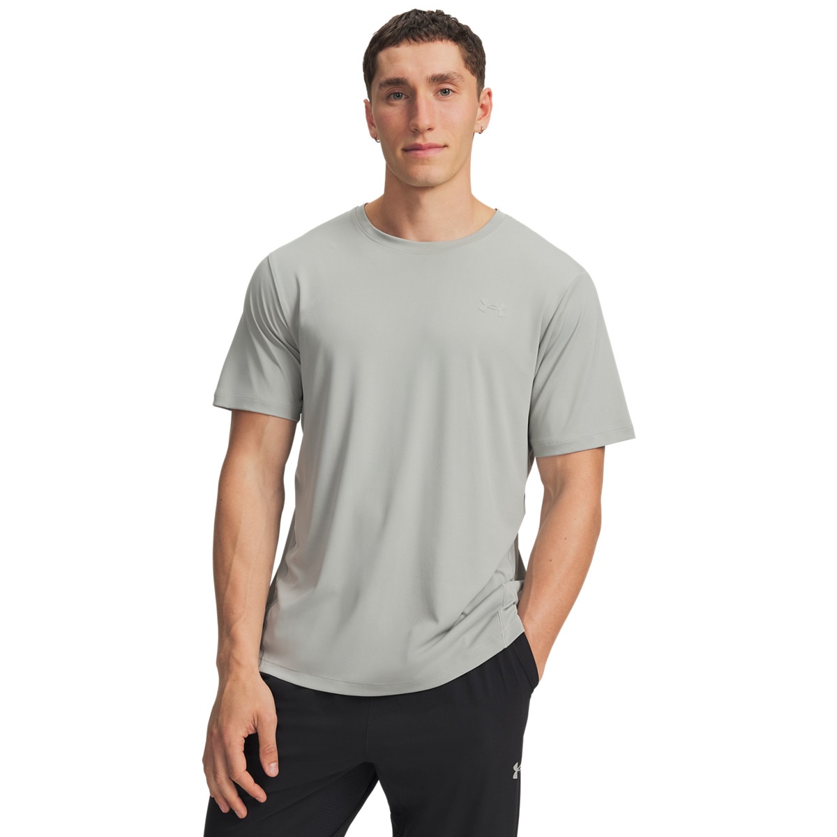 Męska koszulka z krótkim rękawem Under Armour M Explor IsoChill UPF SS - szara