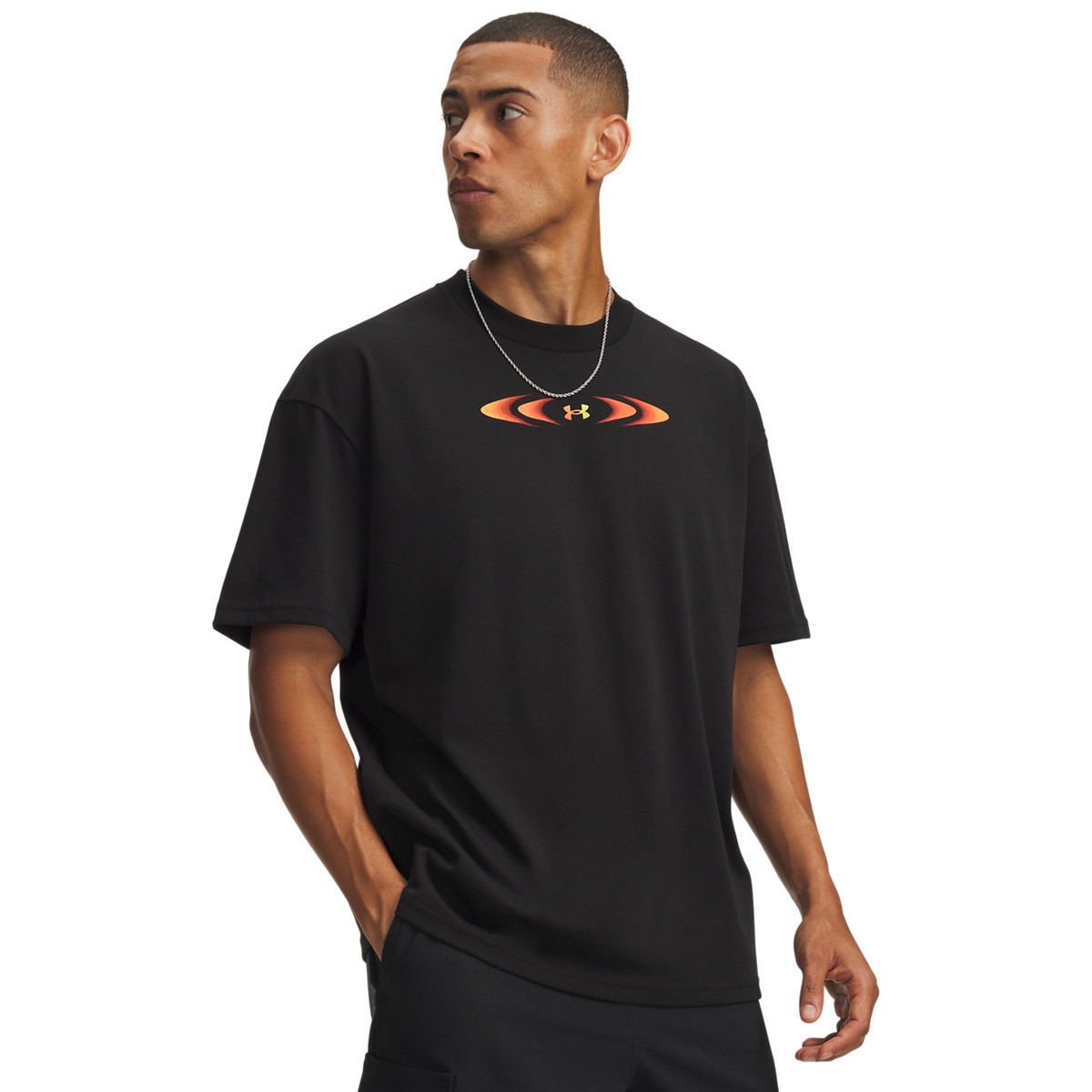 Męska koszulka z krótkim rękawem Under Armour UA M HWT ECHO JET SS - czarna