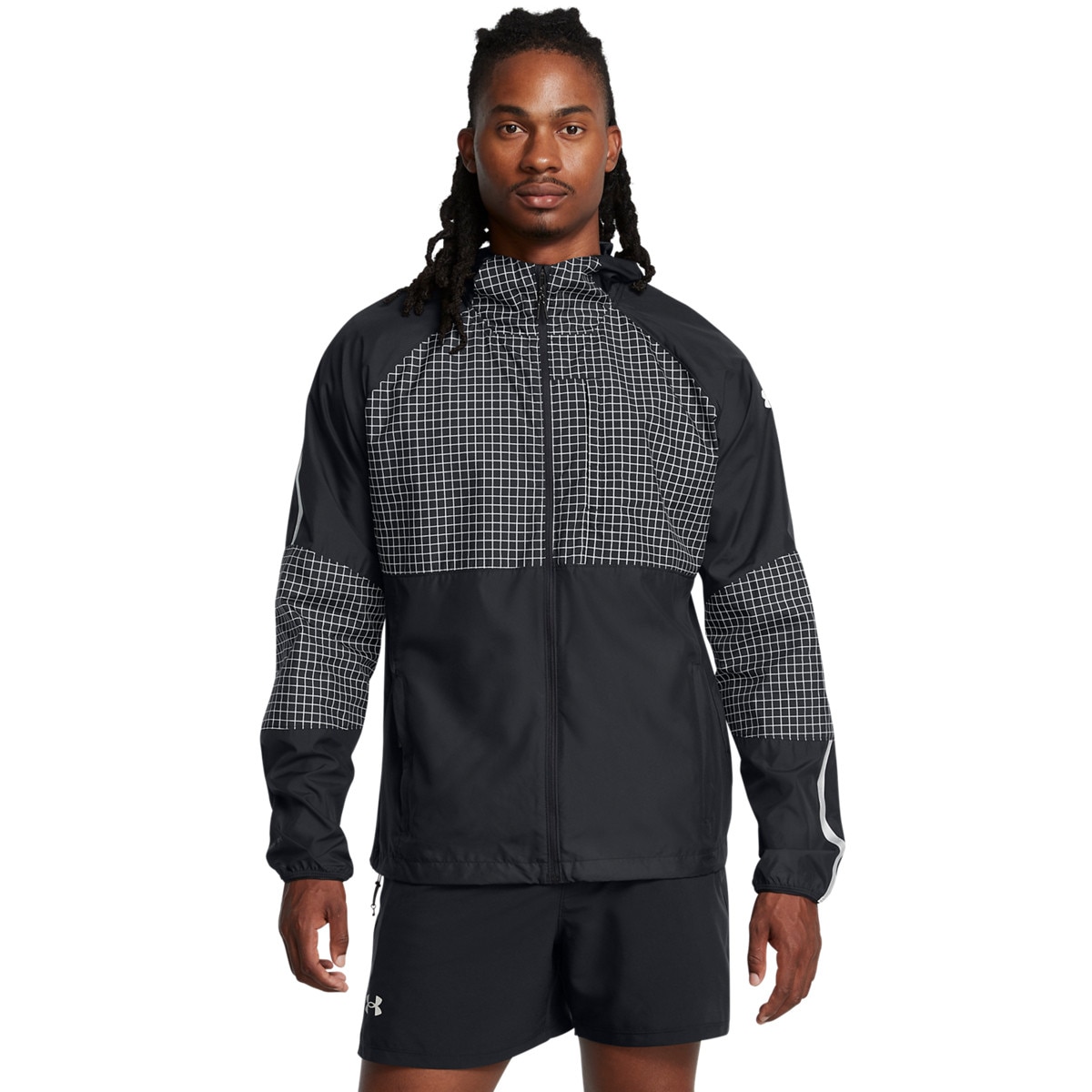 Męska kurtka do biegania Under Armour UA Launch Elite Cw Jacket - czarna