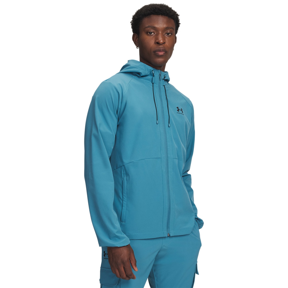 Męska kurtka wiatrówka Under Armour UA Stretch Woven Windbreaker - niebieska