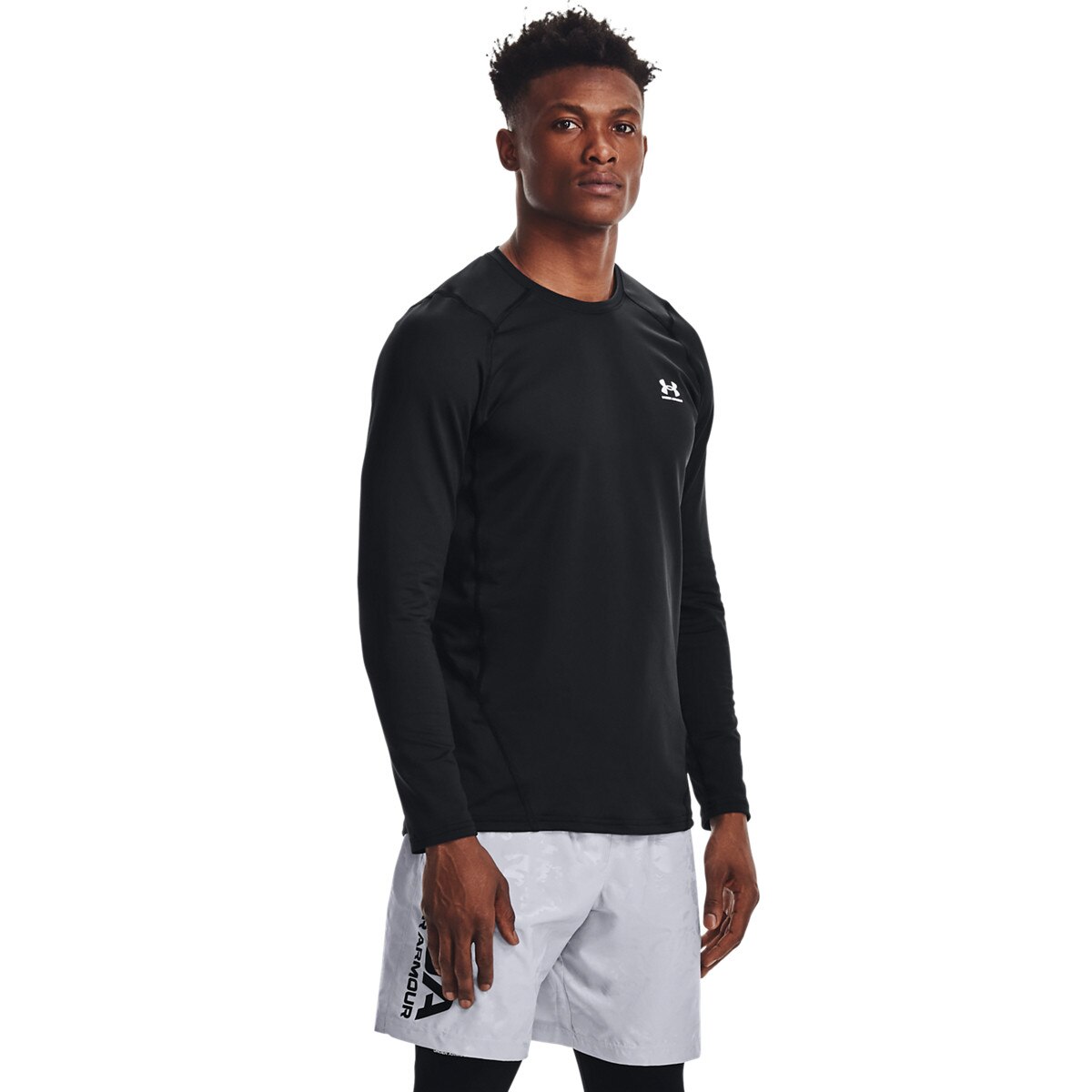 Męski longsleeve treningowy UNDER ARMOUR UA CG Armour Fitted Crew - czarny