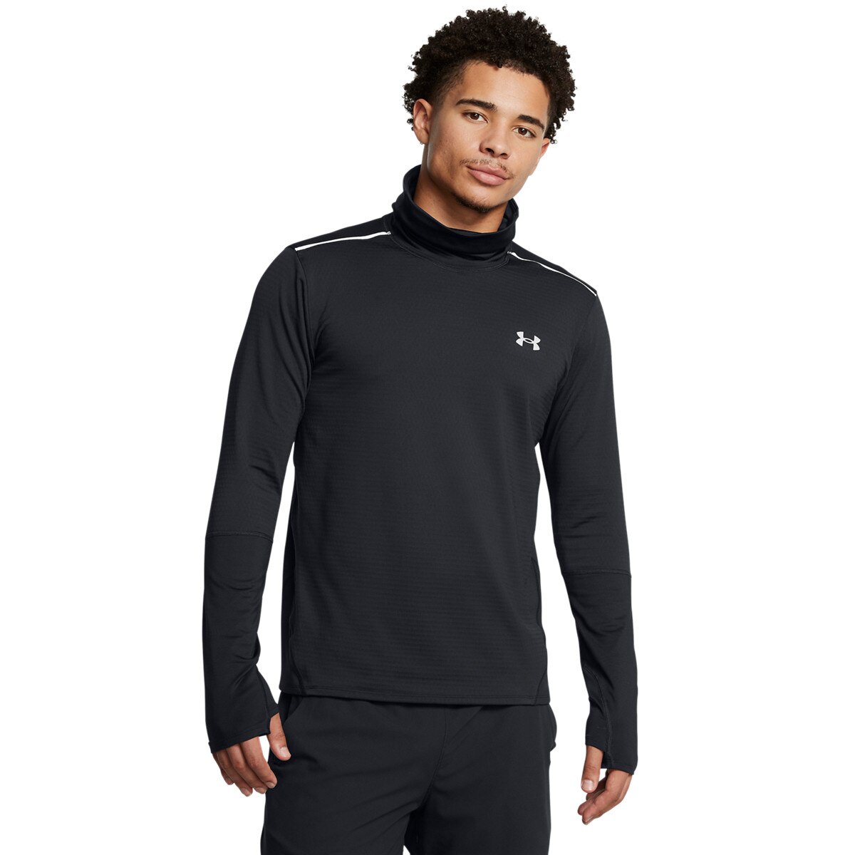 Męski longsleeve treningowy Under Armour UA Vanish Cw Funnel Top - czarny
