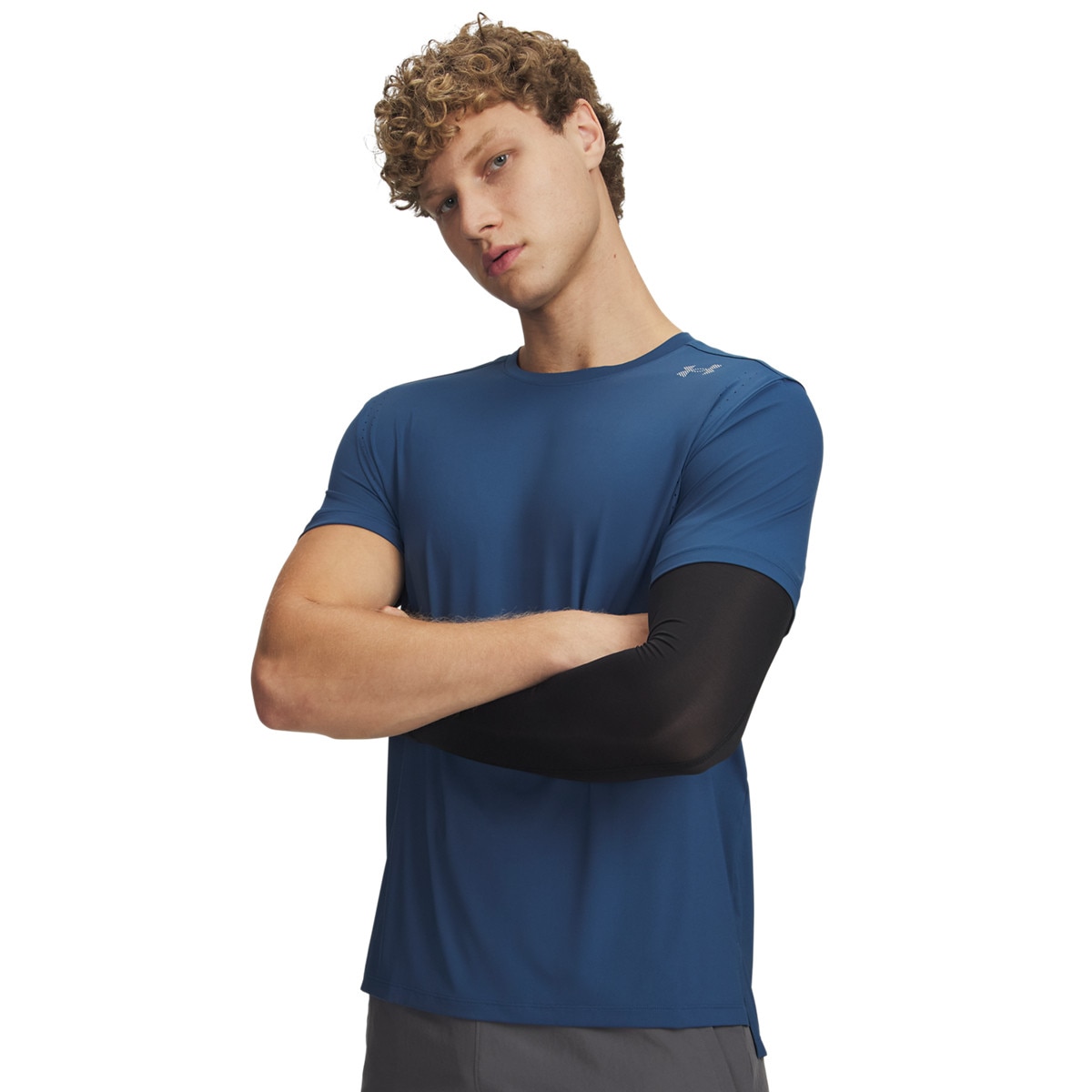 Męski t-shirt do biegania Under Armour UA Velociti Pro Shortsleeve - niebieski