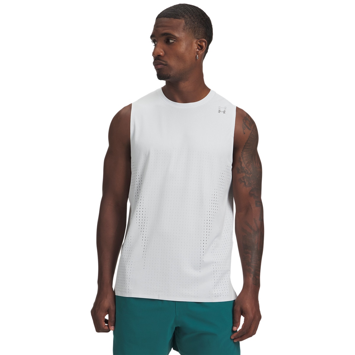Męski top treningowy Under Armour UA Halo Vent SL - szary