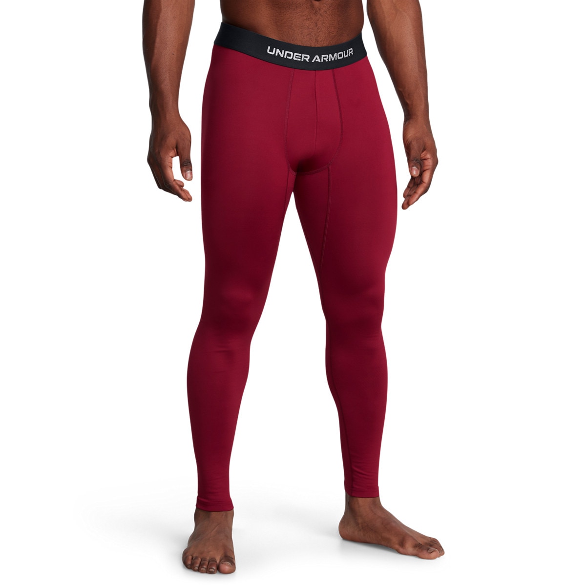 Męskie legginsy treningowe Under Armour UA Cg Elite Leggings - czerwone