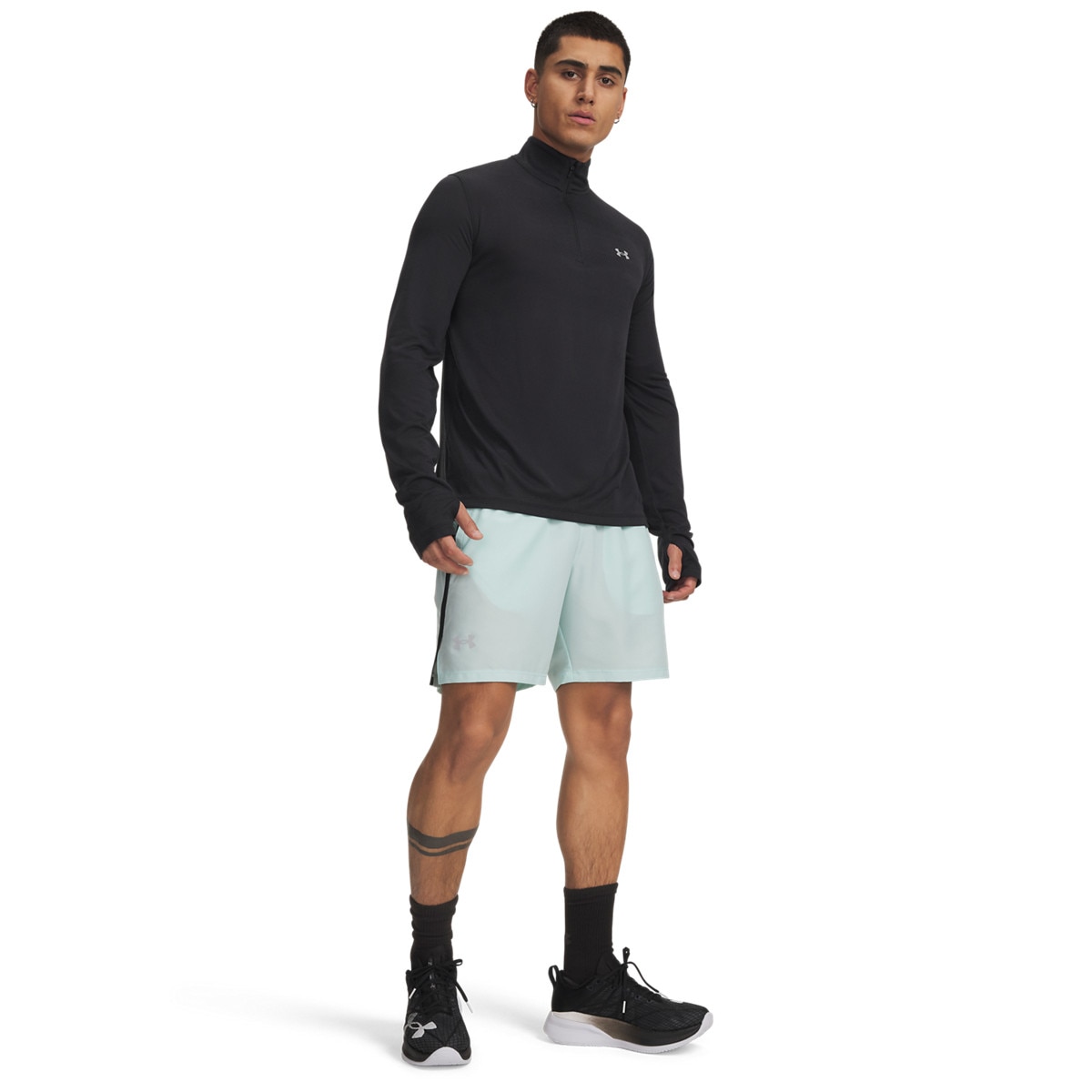 Męskie spodenki do biegania Under Armour UA Launch 7'' Short - zielone