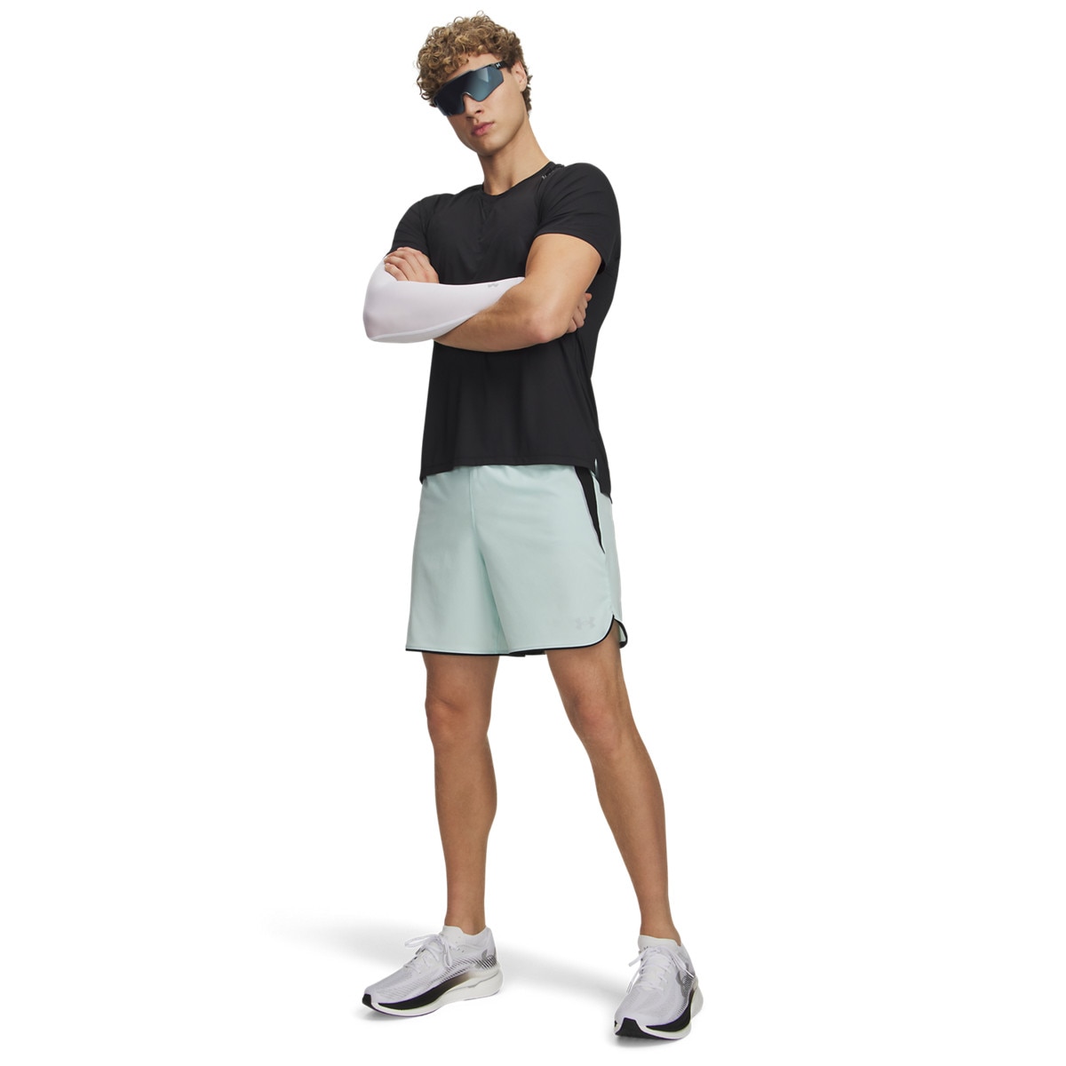Męskie spodenki do biegania Under Armour UA Velociti Pro 7in Short - miętowe