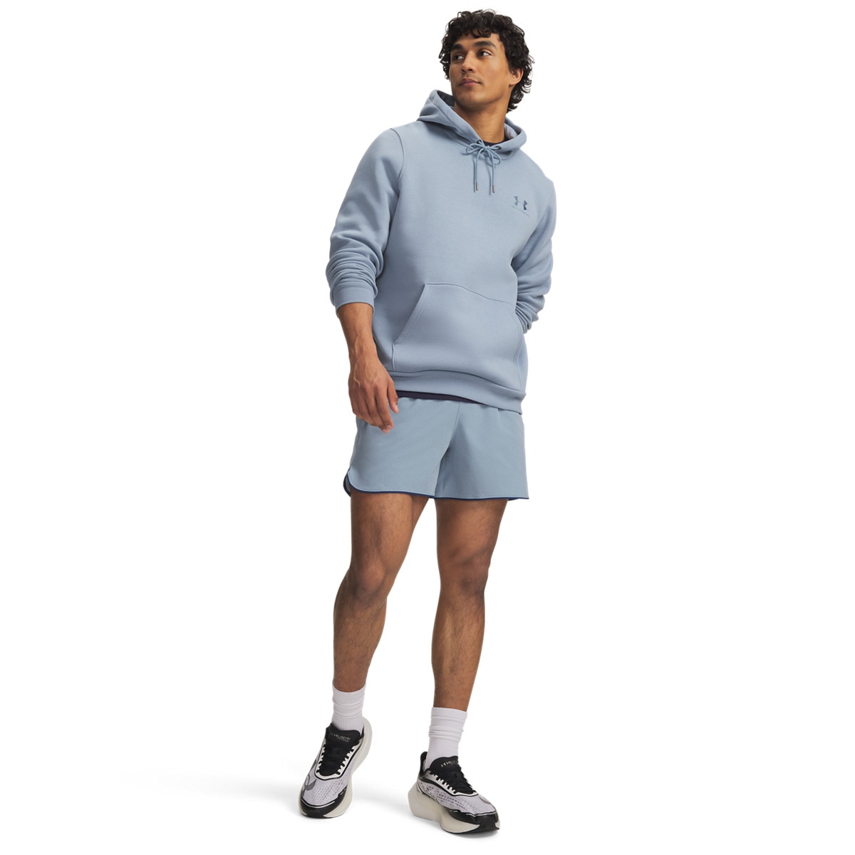 Męskie spodenki do biegania Under Armour UA Velociti Pro Vent 5"Short - niebieskie