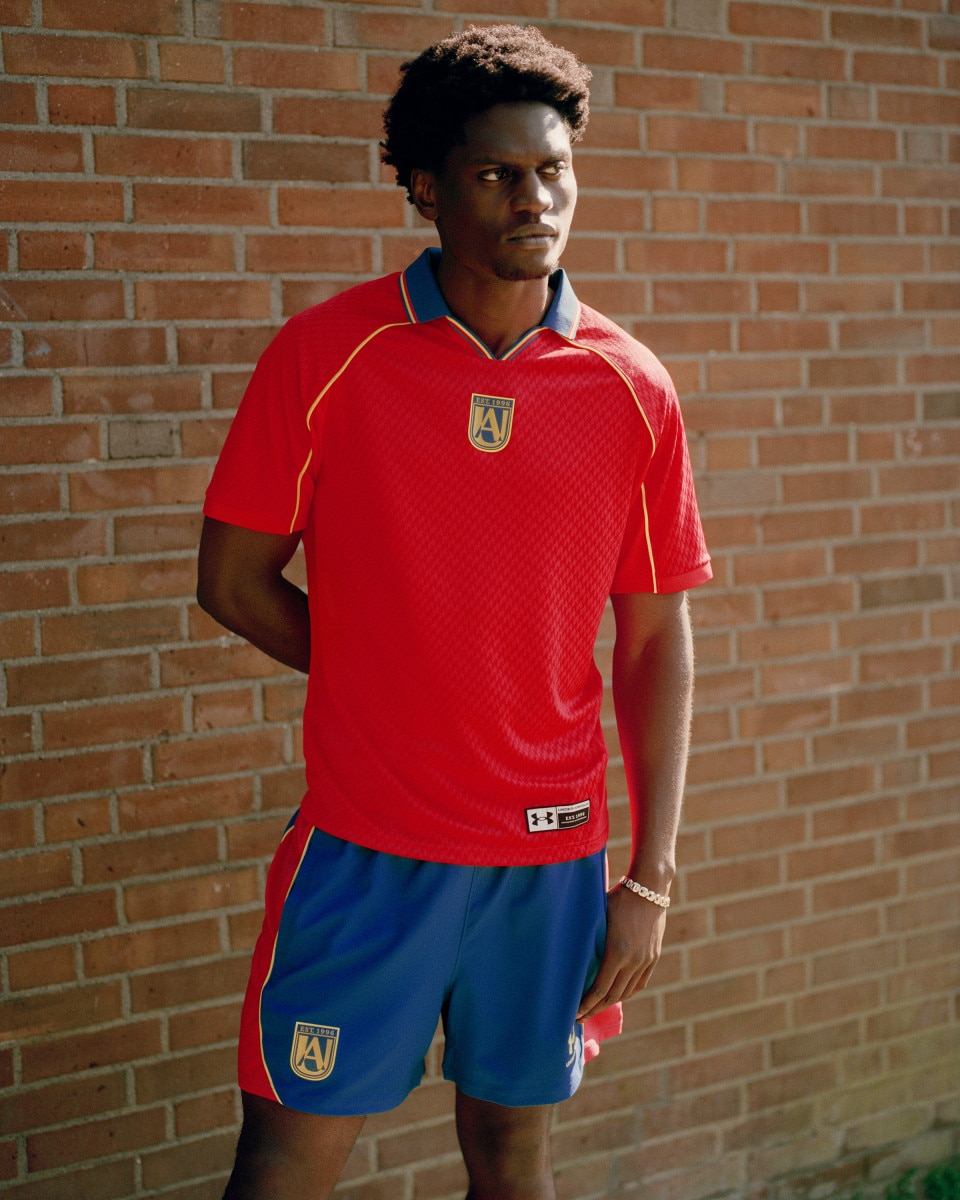 Męskie spodenki piłkarskie Under Armour UA 96 Terrace Country - niebieskie
