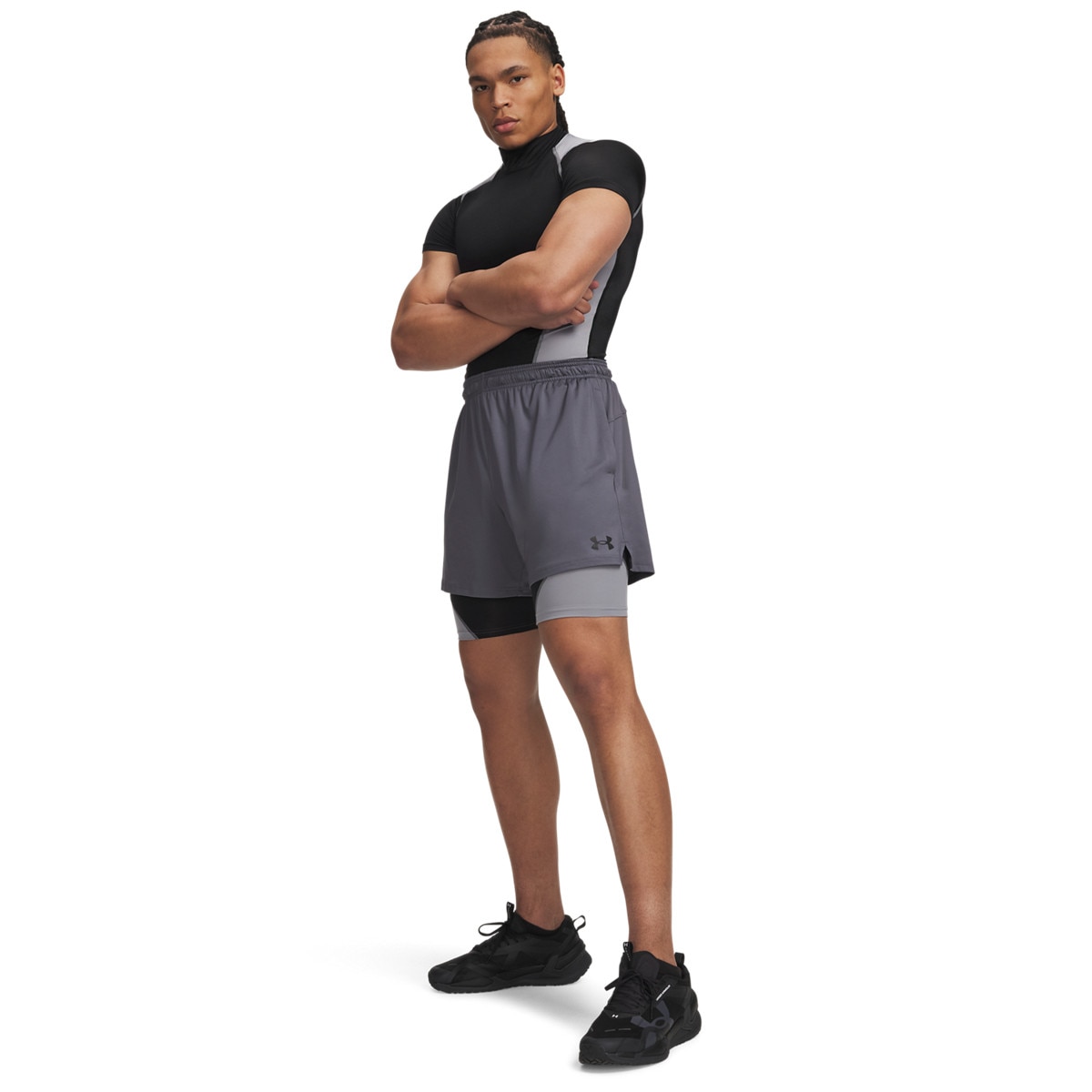 Męskie spodenki treningowe Under Armour UA HeatGear Elite Long Shorts - czarne