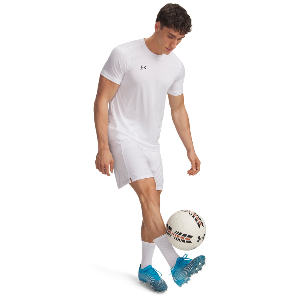 Męskie spodenki treningowe Under Armour UA M Challenger Core Short - białe