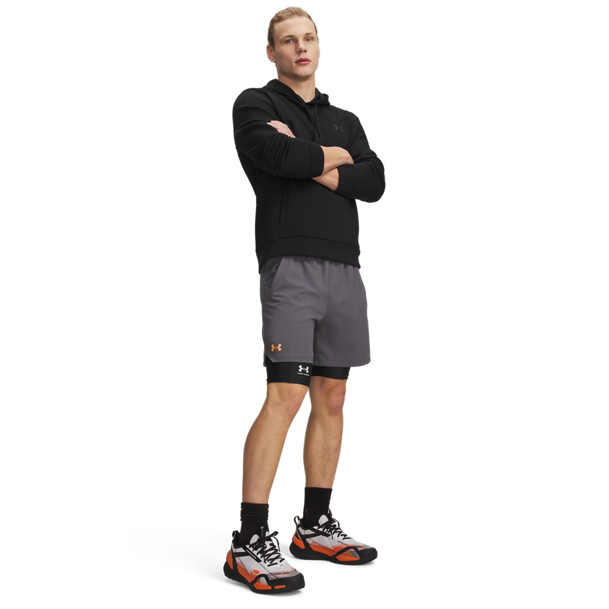 Męskie spodenki treningowe Under Armour UA Vanish Woven 6in Shorts - szare