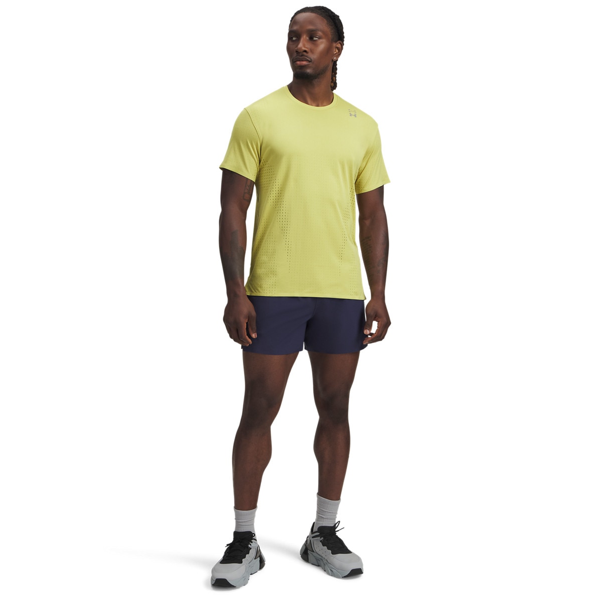 Męskie spodenki treningowe Under Armour UA Halo Train Short - granatowe
