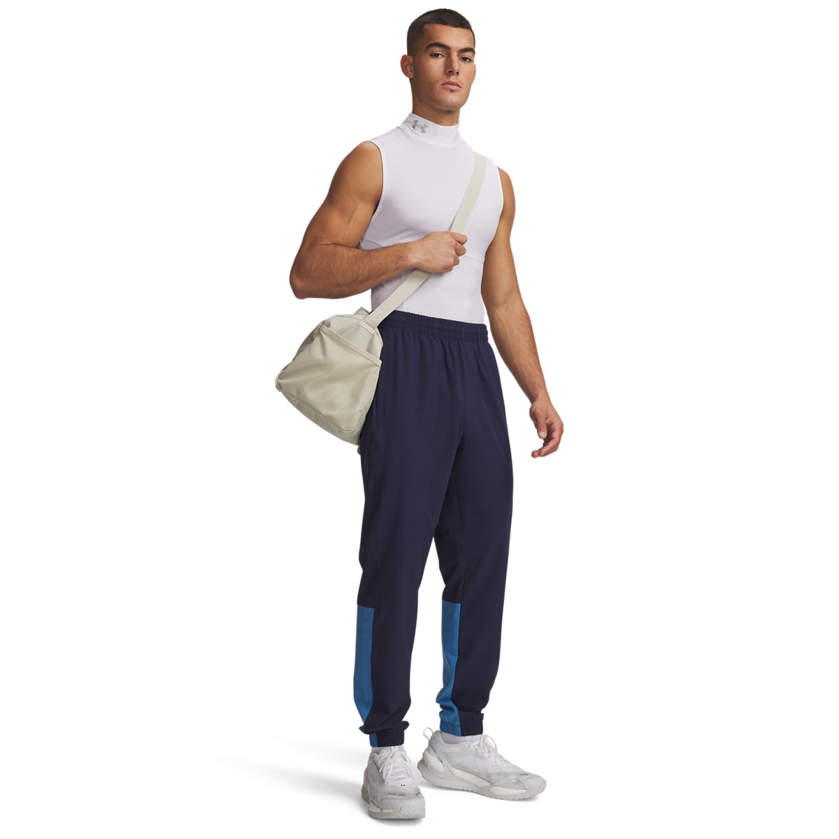 Męskie spodnie treningowe Under Armour UA Tech Utility Woven Pant - granatowe
