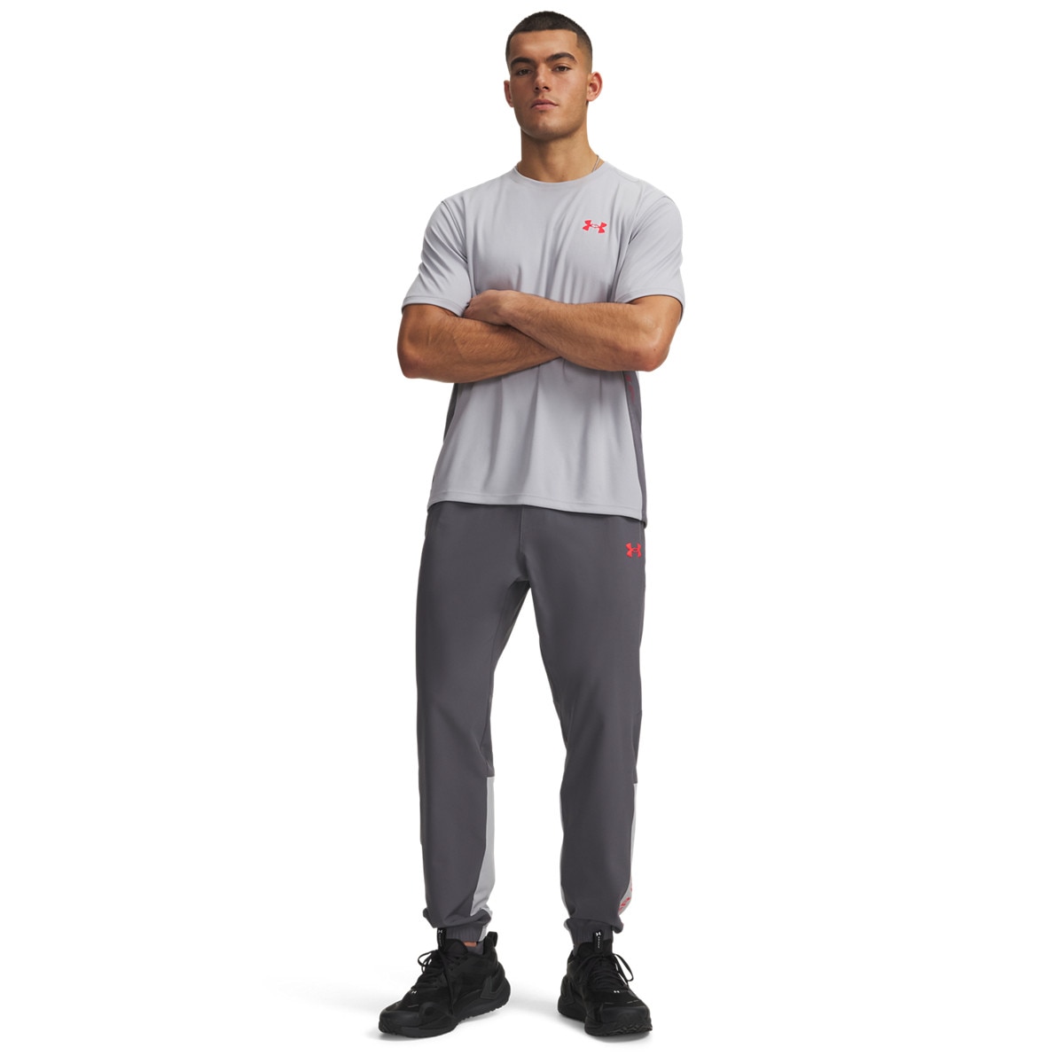Męskie spodnie treningowe Under Armour UA Tech Utility Woven Pant - szare