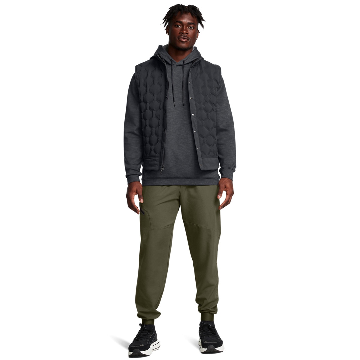 Męskie spodnie treningowe Under Armour UA Unstoppable Joggers - khaki