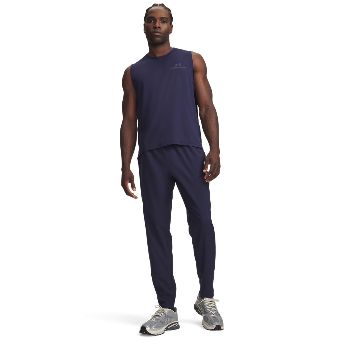 Męskie spodnie treningowe Under Armour Vanish Training Pant - granatowe