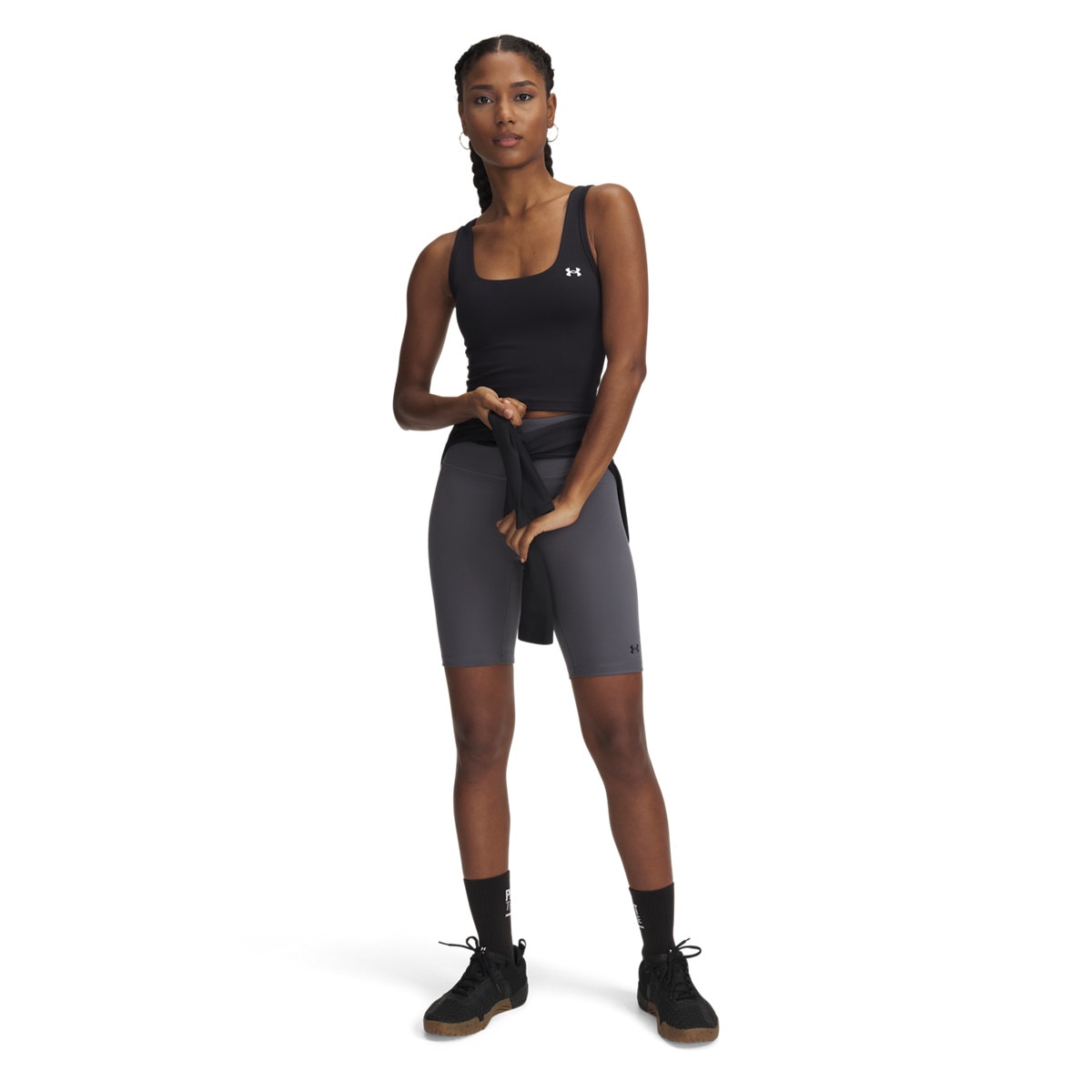 Damskie kolarki treningowe Under Armour Motion Bike Short Emea - szare