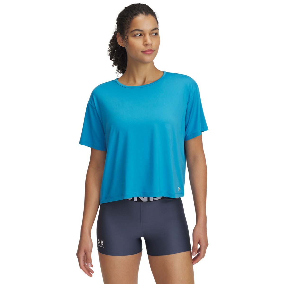 Damska koszulka treningowa Under Armour Motion SS - niebieska