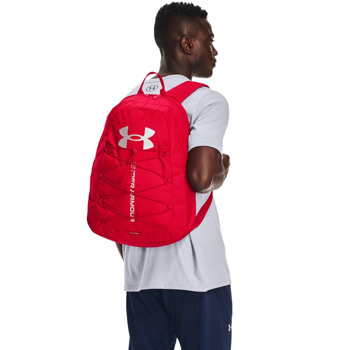 UNDER ARMOUR Plecak treningowy uniseks UNDER ARMOUR UA Hustle Sport Backpack Czerwony 2
