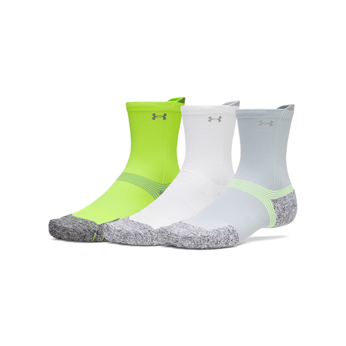 Skarpetki do biegania uniseks (3-pack) Under Armour UA AD Run Cushion 3pk Crew - multikolor