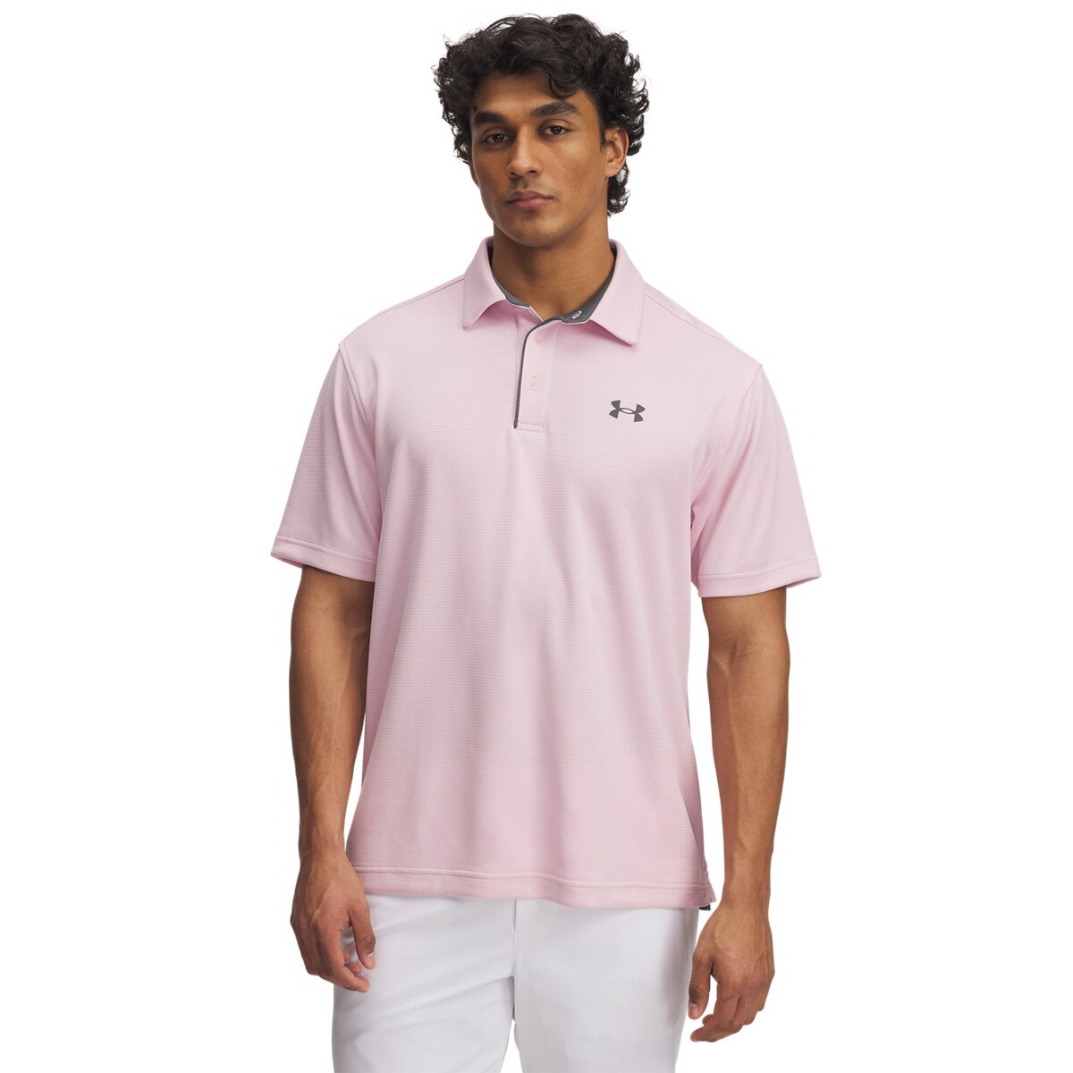 Męska koszulka polo Under Armour Tech Polo - różowa