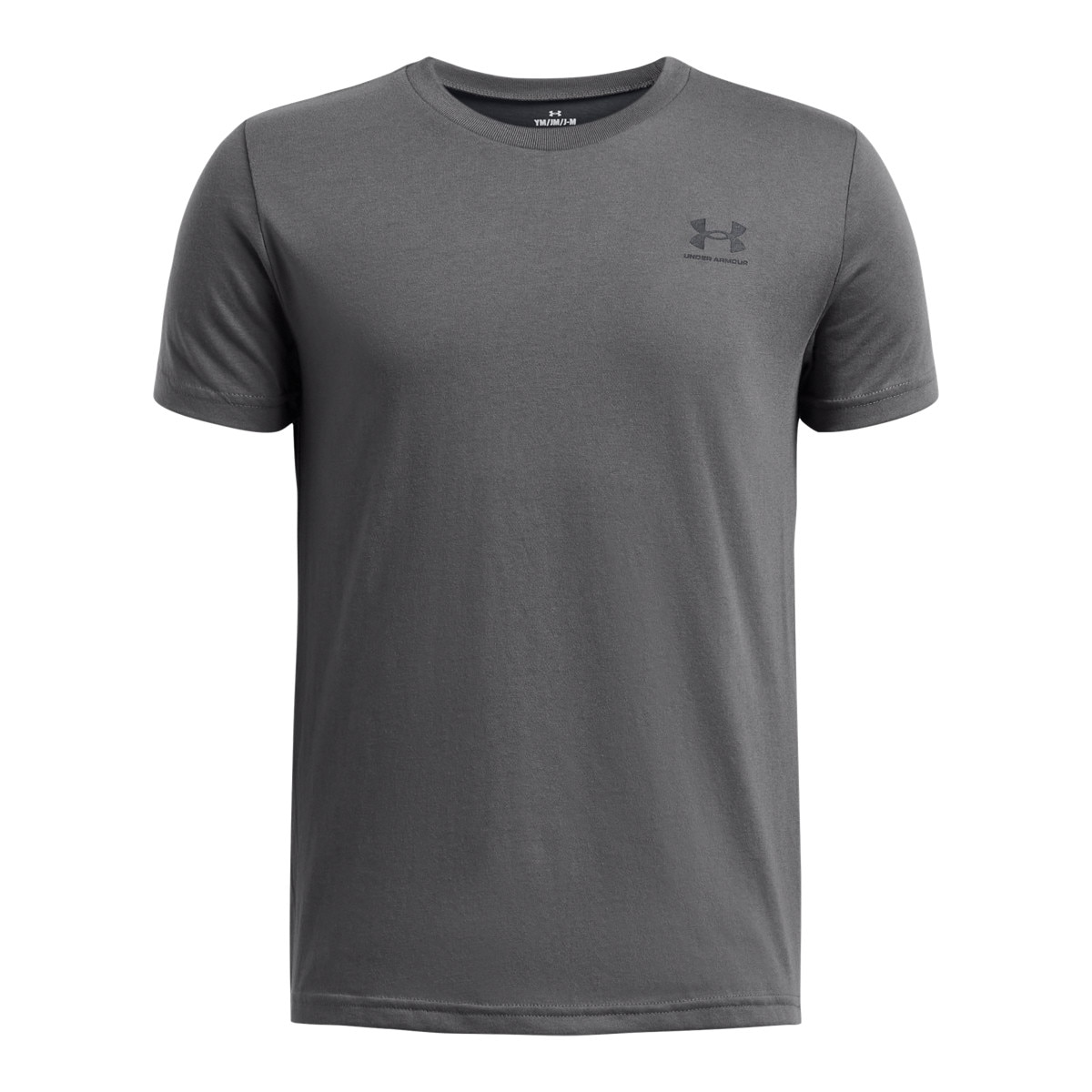 Chłopięcy t-shirt basic Under Armour UA B Sportstyle Lc SS - szary