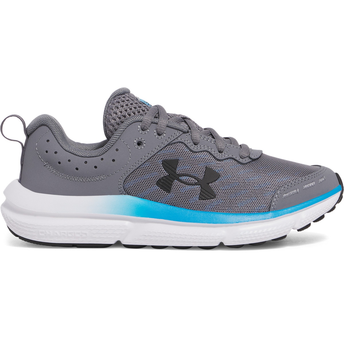 Chłopięce buty do biegania Under Armour UA BGS Assert 10 - szare