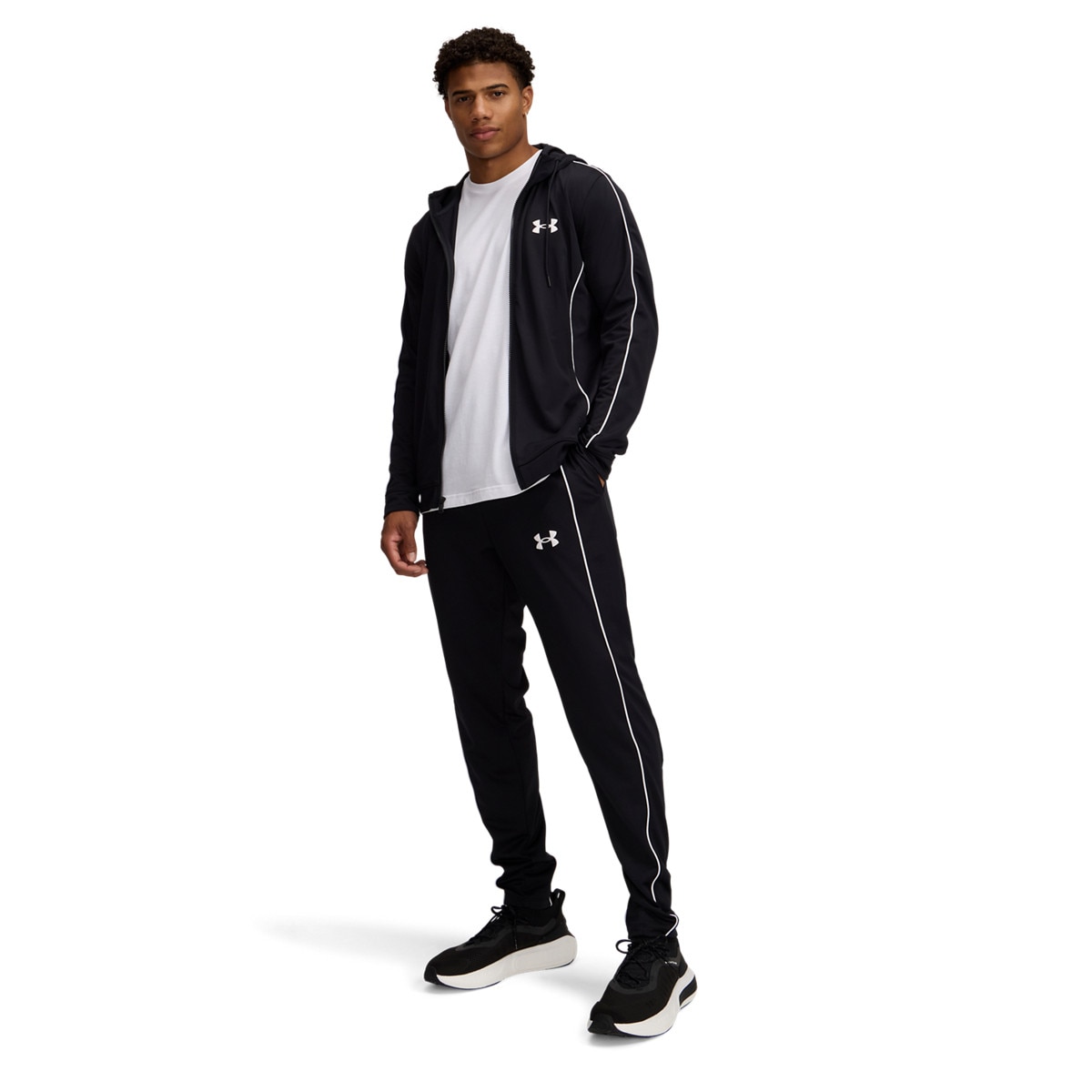 Męski dres komplet treningowy Under Armour UA EMEA Tracksuit Novelty - czarny